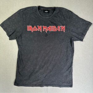 Vintage Iron Maiden Superdry special edition Charcoal Graphic Tee